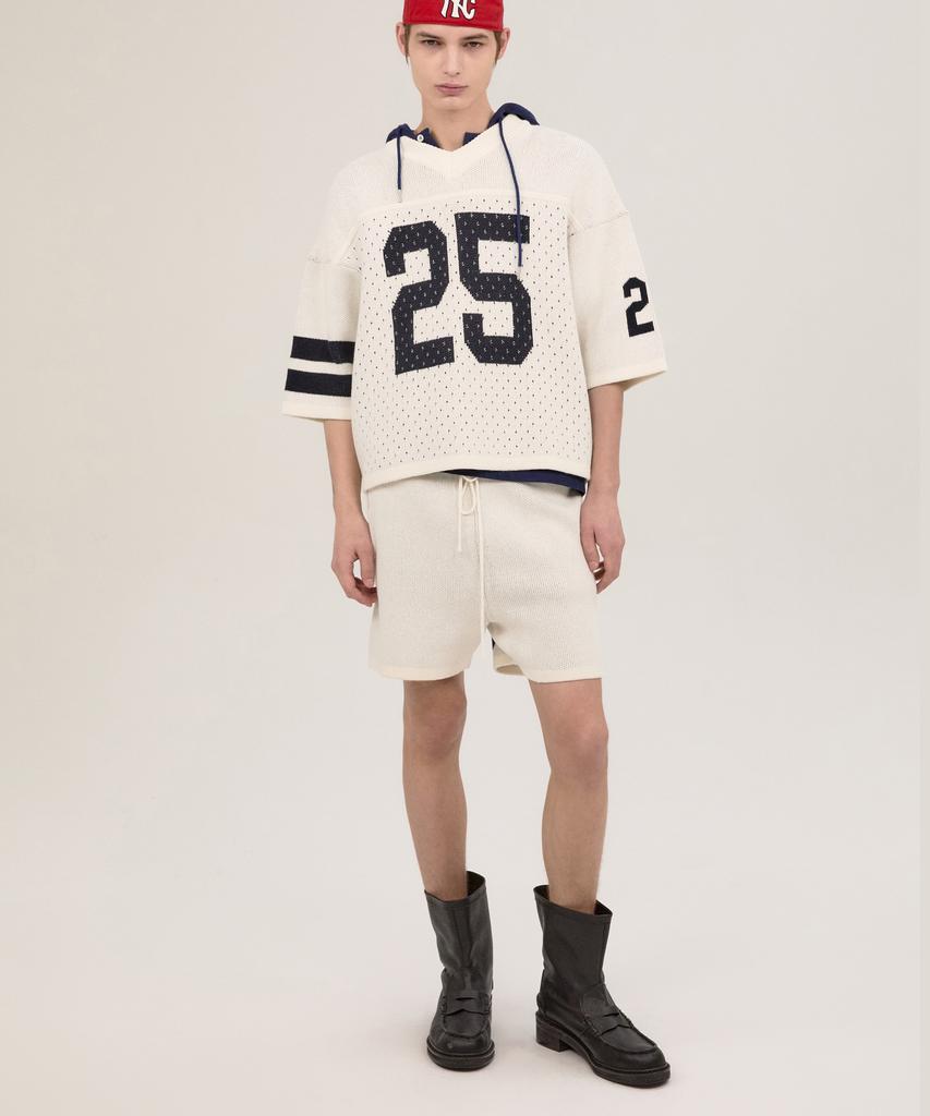 NOHANT 25 Jacquard Short Sleeve Knit Ivory