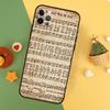 Чехол для телефона iPhone 16 15 14 13 12 11 Pro Max Plus Mini 7 8 X XS Max XR с изображением нотной записи