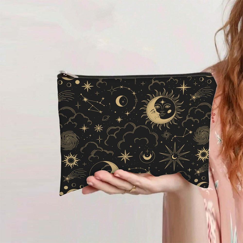 Moon Makeup Bag Trendy Coin Purse New Storage Bag Student Use