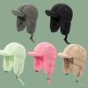Korean Version of Down Clamp Cotton Lei Feng Hat for Women In Winter Fashion Light Warm Versatile Outdoor Ear Protection Hat for Men