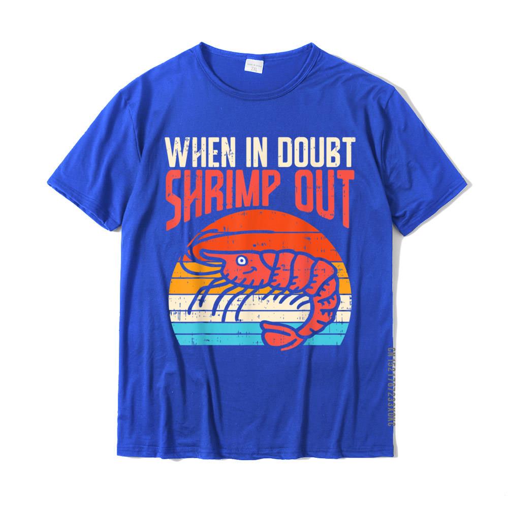 When In Doubt Shrimp Out Retro BJJ Brazilian Jiu Jitsu Gift T-Shirt Classic Man T Shirts Cotton Tops T Shirt Printed