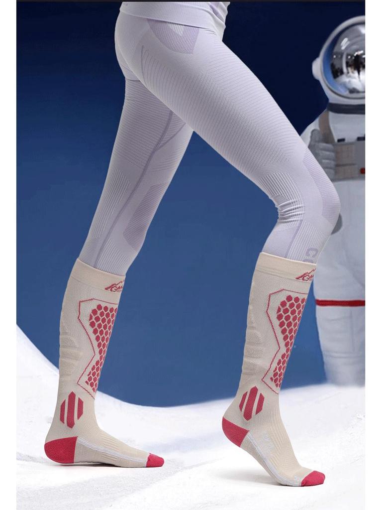 Унисекс Термокомпрессионные лыжные носки - Нескользящие, Быстросохнущие, Дышащие и Влагоотводящие для Активного отдыха