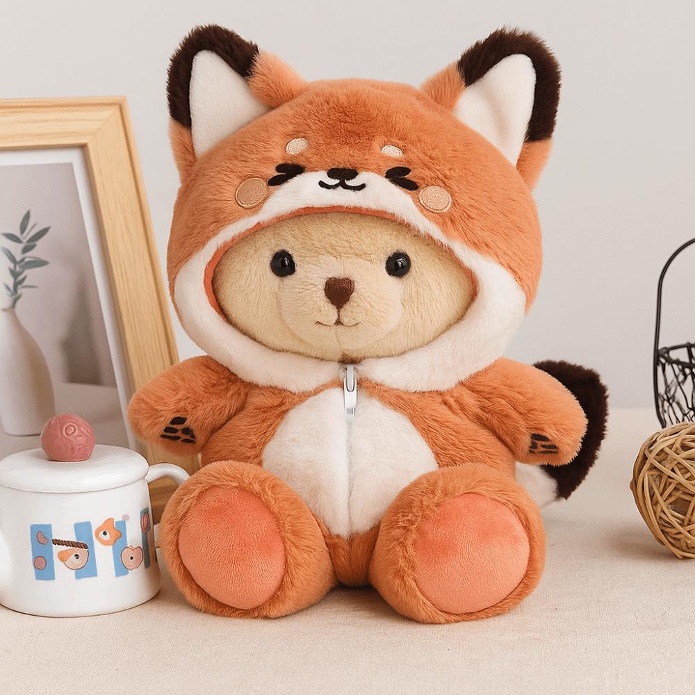 Fox Bunny Baby Clothes 20cm Doll Clothing Cute Outfit Animal Onesie  Doll Costume