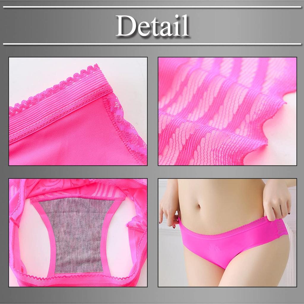 BUZZxSELECTION Seamless Lace Sexy TV142 Women's Panties, Underwear, (Navy)