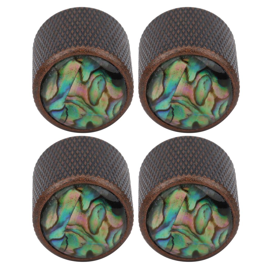 4 шт. электрическая басовая ручка купольная металлическая высококачественная оболочка инкрустированная тон регулятор громкости гитарные детали