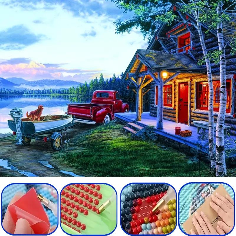 30x40см DIY Полная Выкладка Пейзаж Алмазная Живопись