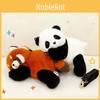 Head Bag Crooked Raccoon Panda Cute Plush Dolls Toy Children Gifts Birthday