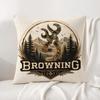 Brand Browning Cushion Cover Natural Linen Pillowcase Set AllinOne Decor Cushion Cover for Sofa Bedroom Chair