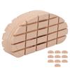 10Pcs Wooden Horse Hoof Pad Waterproof Breathable Cow Hoof Triming Pads for Cows Horses