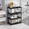 4-Layer Bathroom Storage Rack Kitchen Seasoning Storage Rack Strong Load-Bearing Capacity Multi-Functional Snacks Sundries Shelf
