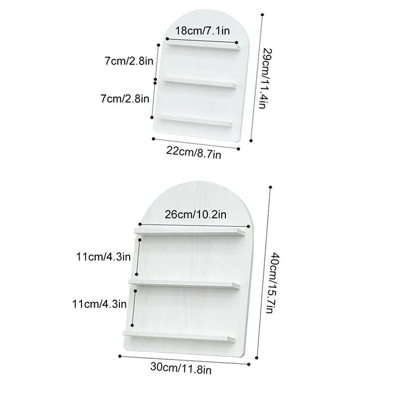 1шт деревянный органайзер для косметики белый скандинавский стиль многослойный минималистский черный серый полка для ванной комнаты дерево
