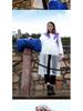 Qinfei Unisex Long Travel Rain Poncho with High-Frequency Heat-Pressed Seams