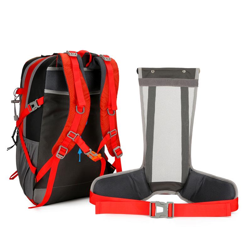 Водонепроницаемый рюкзак для походов и кемпинга на открытом воздухе объемом 40 л с дождевиком и встроенной подставкой