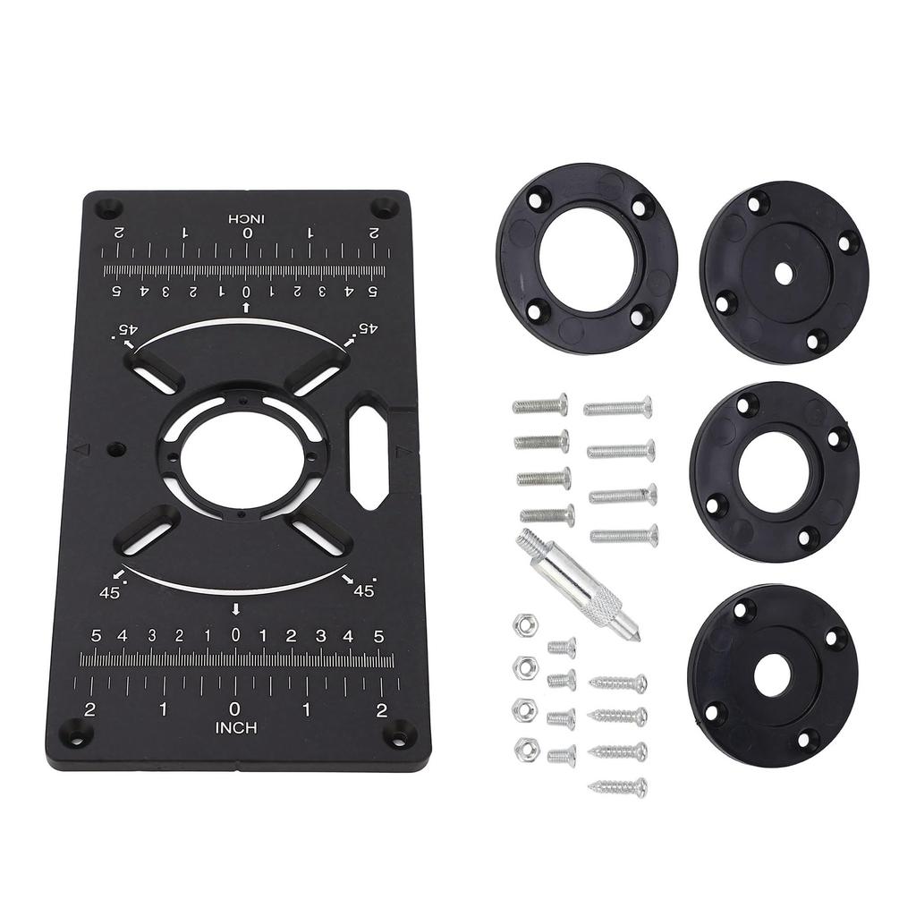Aluminum Router Table Insert Plate Trimming Machine Flip Board For Woodworking Project Trimming Machine Application