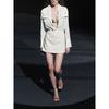 Za2025 Spring New Women's Clothing Casual Flip Pocket Silk Satin Texture Lapel Long Sleeve Shirt 8987213