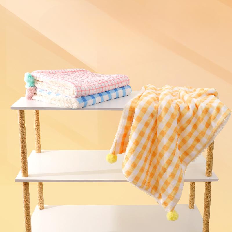 Одеяла для домашних животных на осень и зиму Теплые лежанки для кошек Коврики для кошек Клетчатые ковры Очень мягкие и удобные одеяла для собак Товары для животных