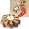 Sisal ing Wheel Manual Electric Drill Sisal Emery Cloth Polishing Wheel 6mm Shaft Mounted