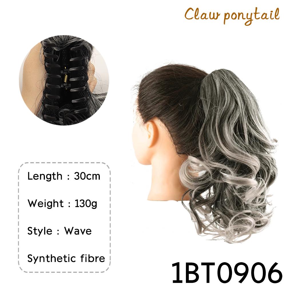 Синтетический конский хвост с завязками, короткий волнистый кудрявый конский хвост на заколках для наращивания волос, естественный вид для женщин, ежедневное использование