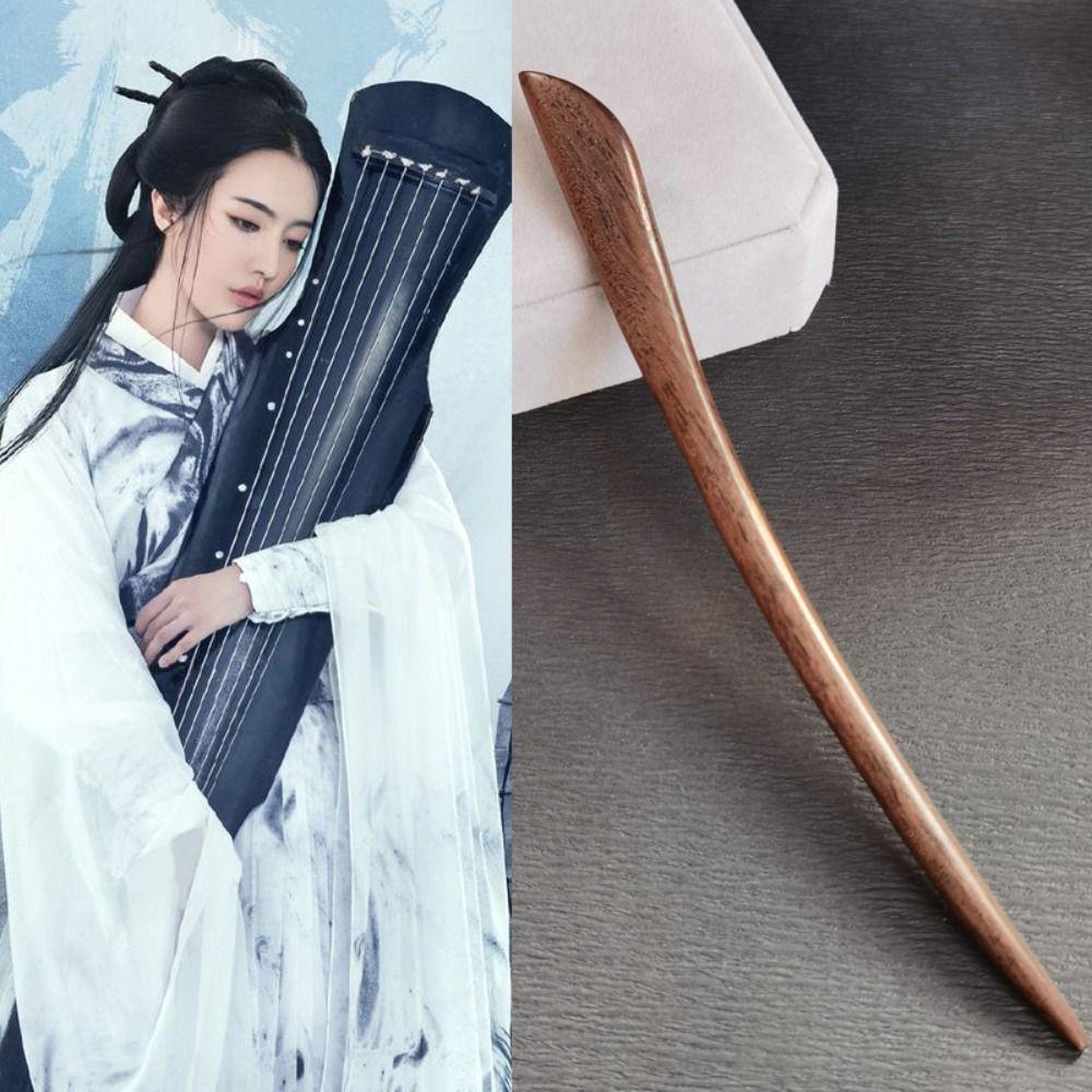 Ethnic Style Wooden Hair Stick Tassel Hanfu Hairpin Retro   For Girl