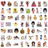 55-110 Мультяшные граффити наклейки: Happy Burger и Bob's Burgers для багажников автомобилей