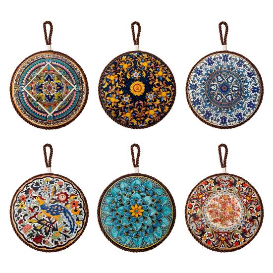 Керамические подставки Теплоизоляционный коврик для кухни Обеденный стол Защита от ожогов Пробковое дно