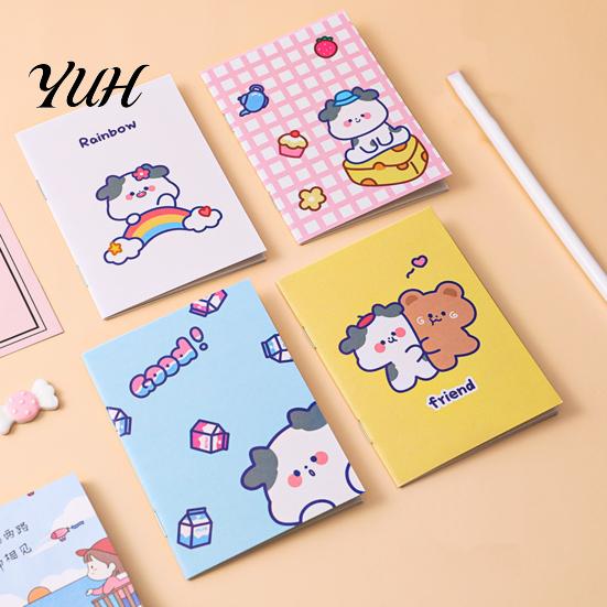 Adorable Cartoon Notepad 4Pcs Cute Notebook Set 64K Mini for Kids Students Portable Smooth Paper Ink Journal School Prizes And Party Favors