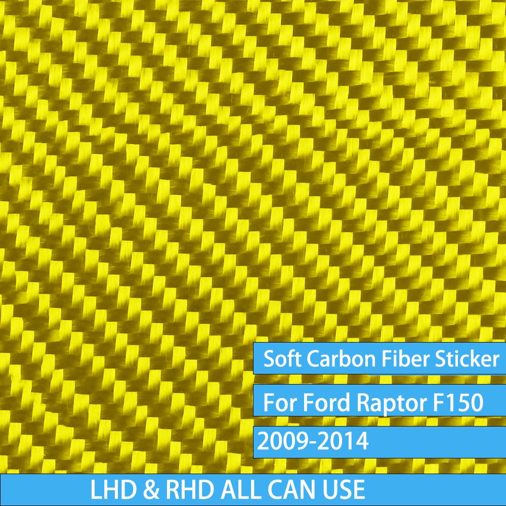 Для Ford F150 Raptor 2009-2014 Накладки на фары сбоку из настоящего карбона Автоаксессуары Декоративная накладка на интерьер Наклейка для тюнинга