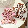 Thickened Leopard Print Dinosaur Dog Jumpsuit with D-Ring Dog Towing Suit Dog Coat  Outdoor Wear