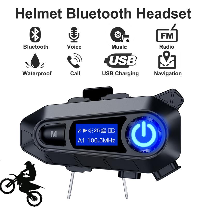 Wireless Bluetooth Motorcycle Helmet Headsets New Motos Automatically Answer Calls Music Earphone Intelligent Noise Reduction