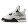 Air Jordan 4 Retro OG TD Белый Цемент 2025 Детские Кроссовки Summit-White Fire-Red Tech-Grey IB4387-100