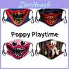 Хлопковая маска для лица на Хэллоуин Poppy Playtime Huggy Wuggys для взрослых, регулируемая, дышащая