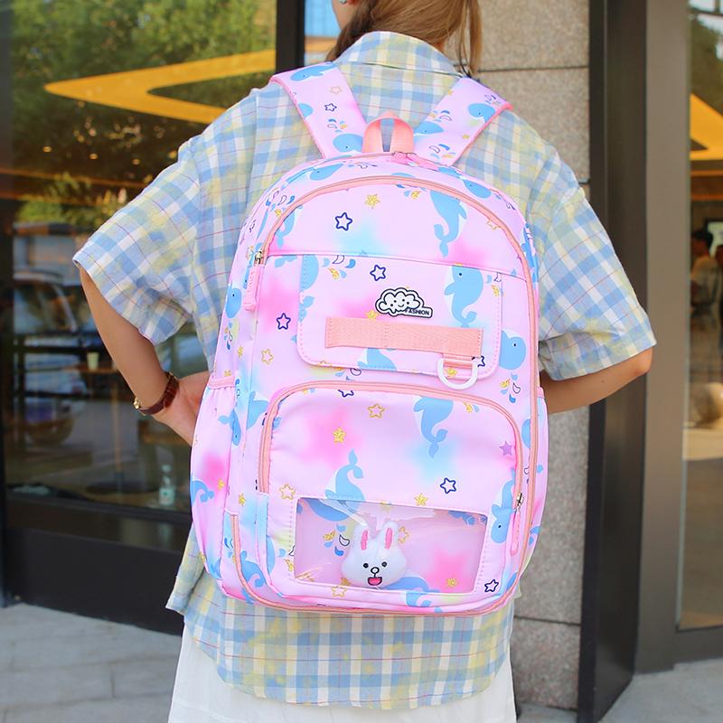Student Schoolbag Women's Cartoon Backpack Large Capacity Children's Schoolbag