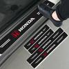 4Pc Car Door Plate Carbon Fiber Threshold Protector Sticker for Civic Xrv Hrv Crv Brv City Accord Fit Jazz Insight Pilot Passport Stepwgn