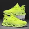 New Fashion Green Platform Shoes Trainers Men Breathable Mesh Men's Running Shoes Big Size 46 Lightweight Sports Sneakers Men
