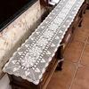 100% Cotton Handcraft Crochet Tablecloths Shabby Chic Vintage Crocheted Table Topper Handmade Sofa Cover Table Runner 1PC