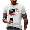 Fashionable Round Neck Short Sleeve Work Clothes Printed Tops For Mens Summer Tops