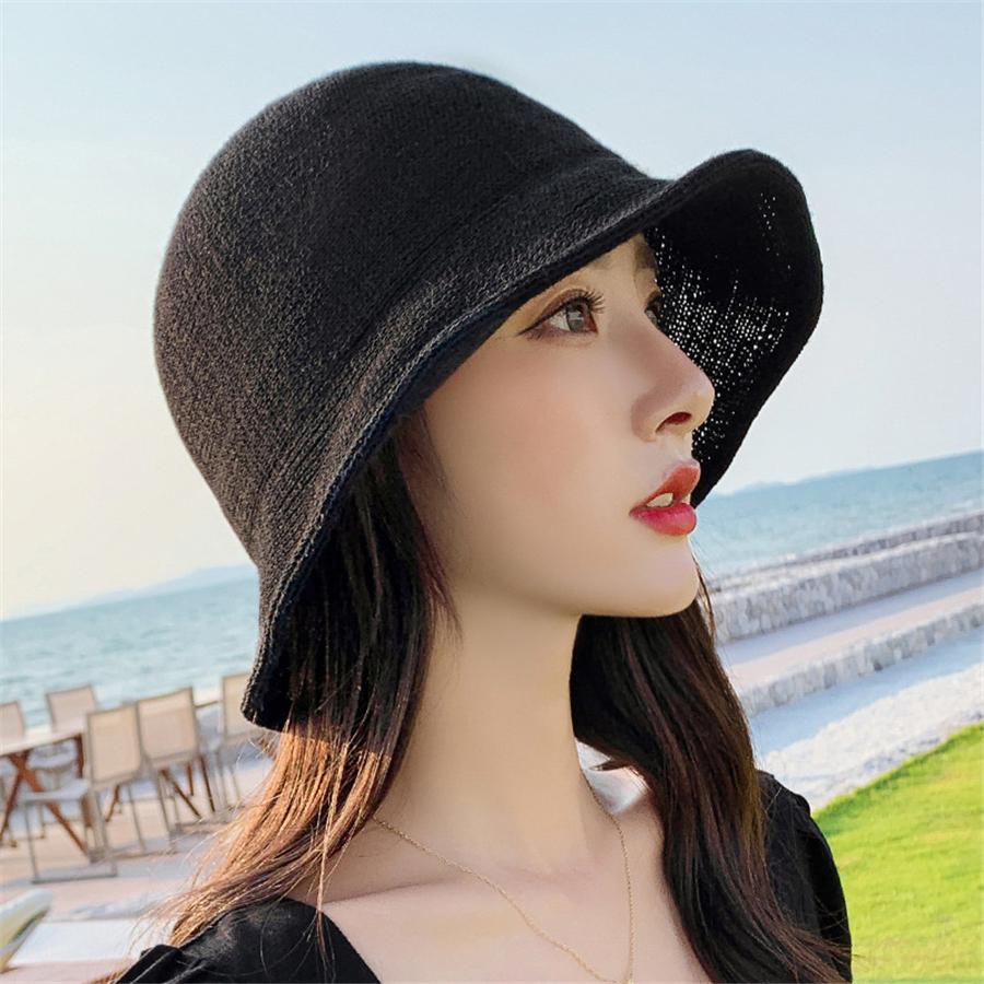 Brand New Summer Bucket Hat Women Fashion Travel Panama Female Trend Bucket Hat Lady Sunshade Breathable Sun Caps