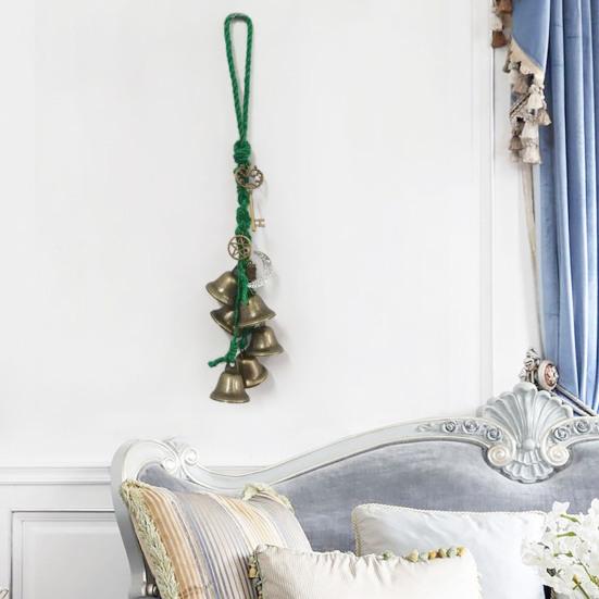 Колокольчики ведьмы Дверная ручка Металлические подвесные колокольчики Викка Магия Ветер Колокольчики