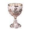 Metal Wine Glasses Retro Dinnerware Goblet Vintage European Style Spirit Vodka Champagne Glasses for Bar Home Decor