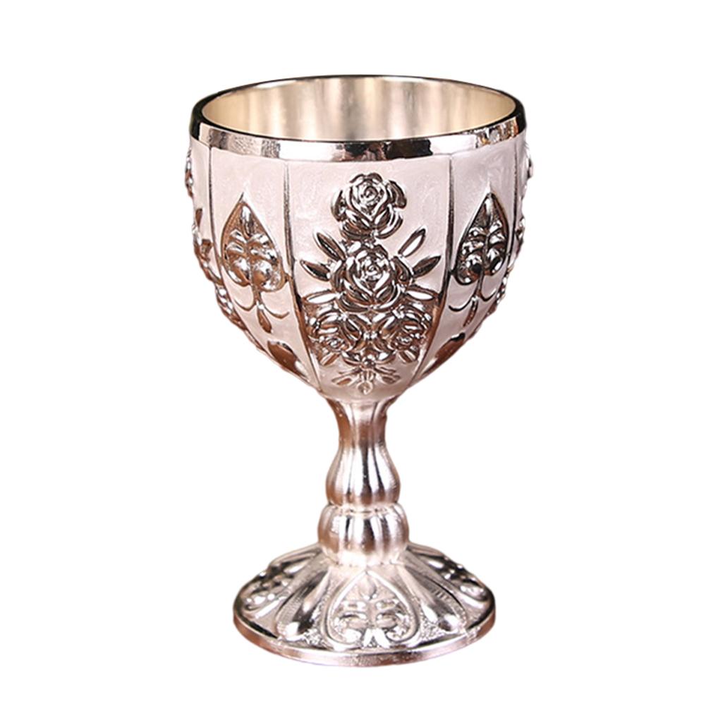 MIT Metal Wine Glasses Retro Dinnerware Goblet Vintage European Style Spirit Vodka Champagne Glasses for Bar Home Decor