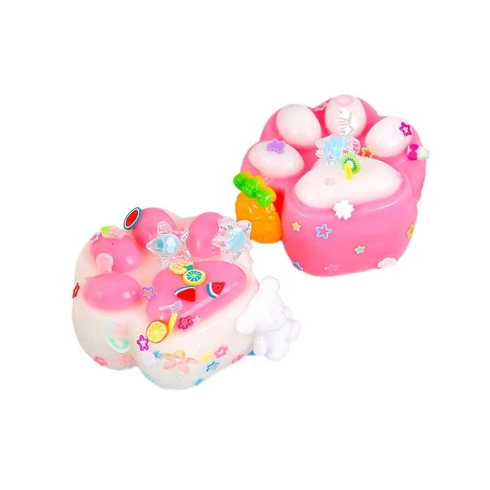Sticky Pinching Cat Paw Cute Decompressing Toy Squeeze Cat Paw Toys  For Children Adults Gifts