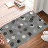 1PC Paw Print & Polka Dots Kitchen Rug Non-Slip Door Mat Pop Design Bathroom Rug Bath Mat Carpet for Home Sink Laundry Decor