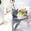 Mini Cat Plush Toy Creative Cute Cat Small Pendant Toys Doll Key Ring Rag Wedding Throwing Gift 18CM