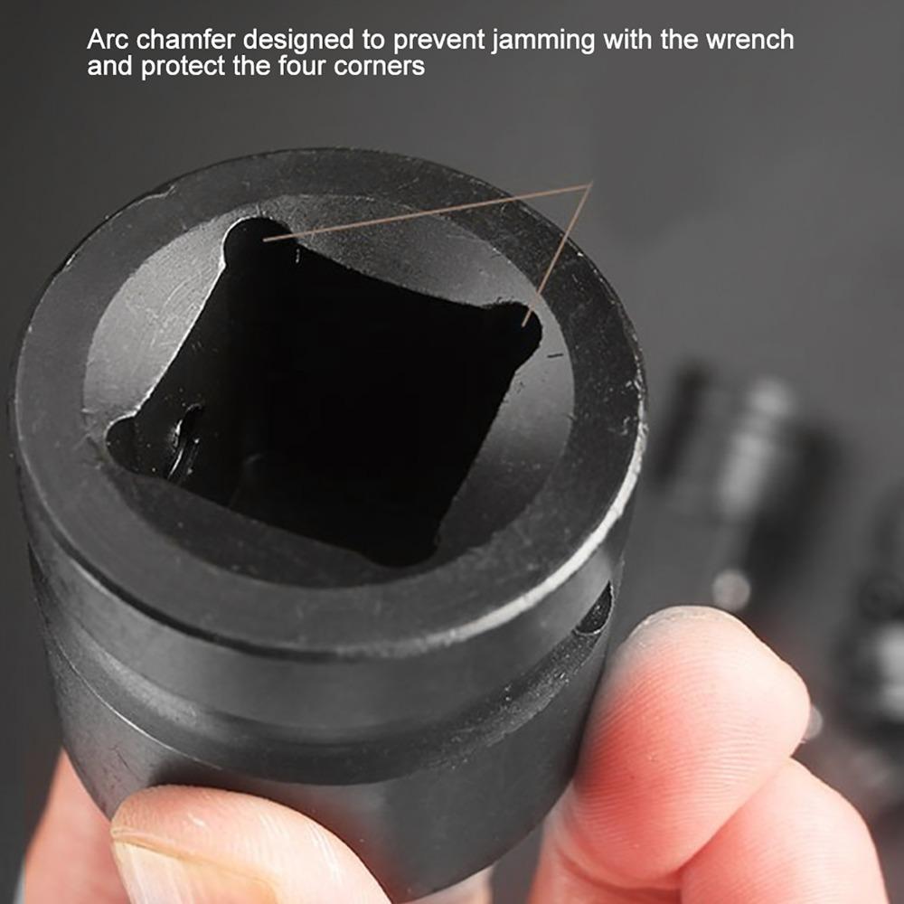 4PCS Black & Sliver Impact Socket Adapter Chrome Vanadium Steel Drive Socket Reducer Auto Shop