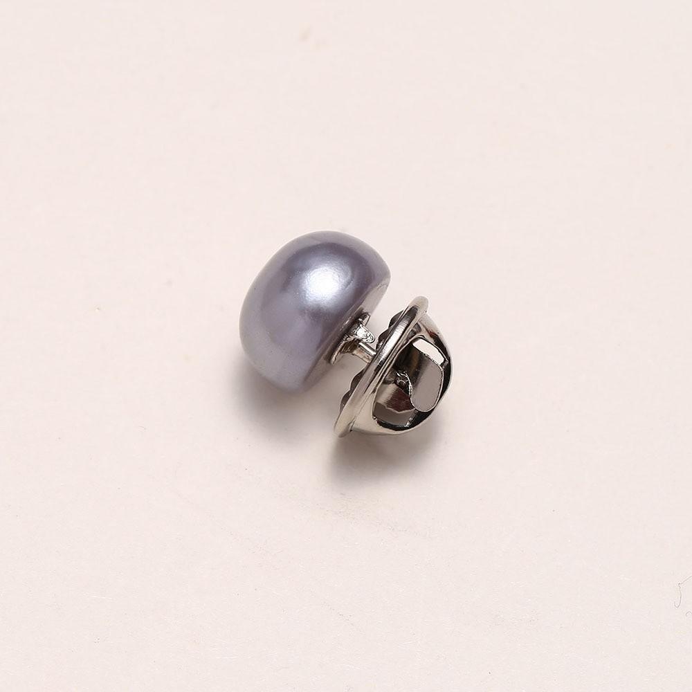 10pcs Needle Buckle DIY Decorative Safety Button Covers Imitation Pearl Button Brooch Pins For Hats