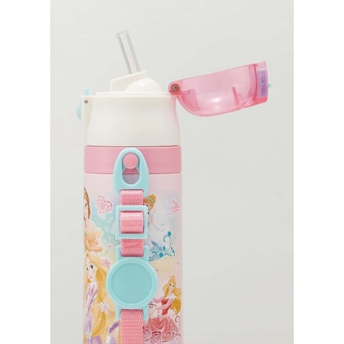 Skater 2WAY соломинка с чашкой из нержавеющей стали детская бутылка для воды 350 мл Disney Princess 22 Girls SKCP3-A