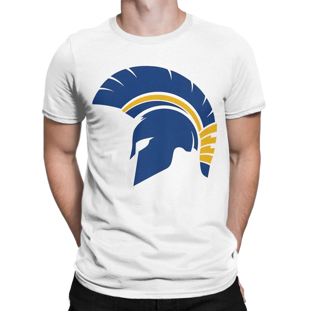 Spartan Helmet Warrior Navy Gold Military Warrior Emblem Novelty 100 Cotton Tshirt Spartan Tees Tops For Unisex