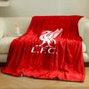 Red blanket Set with White L.F.C. Logo Designed Flannel blanket for bedroom, living room, sofa, and nap