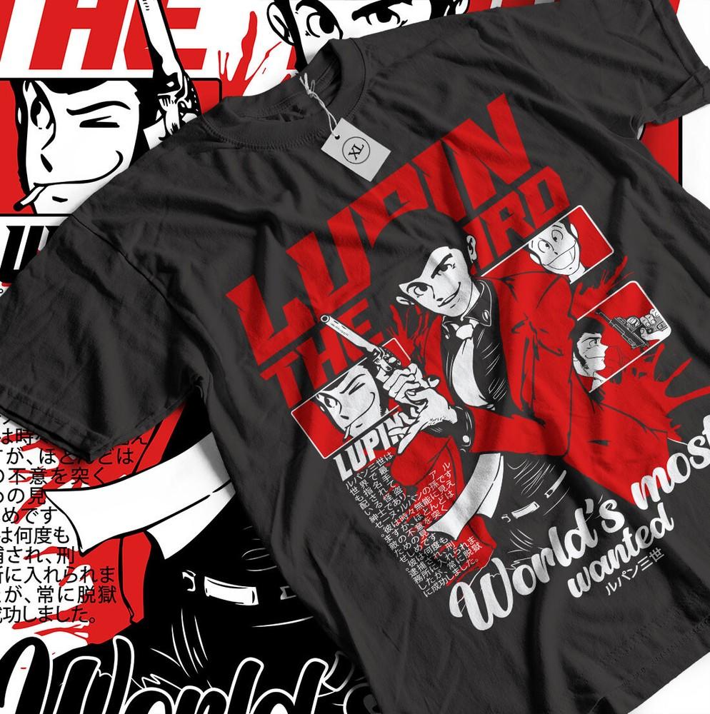 Lupin The Third T-Shirt Lupin III Lupin the 3rd new Shirt Japan Anime Gift Shirt Unisex T-Shirt