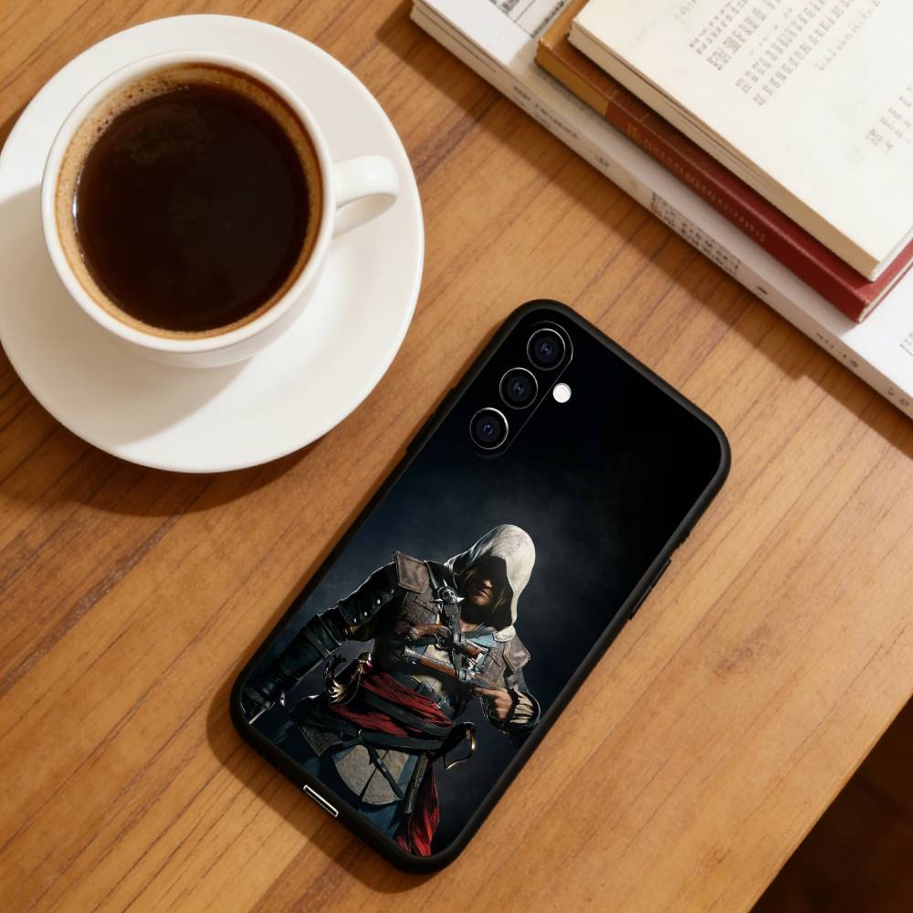 Чехол для телефона Assassin's Creed Черный Мягкий Силиконовый Для Samsung Galaxy A73,A72,A71,A70,A53,A52,A51